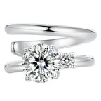 Moissanite Double Layer Clip Earring S925 Sterling Silver Mother's Day Gift BandsCo Straps