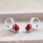 2 Carat Moissanite Drop Earrings Sterling Silver Solitaire Studs For Women BandsCo Straps