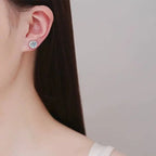 Moissanite Earrings 925 Sterling Silver Clip Stud Luxury Gift For Women BandsCo Straps