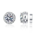 Moissanite Earrings 925 Sterling Silver Clip Stud Luxury Gift For Women BandsCo Straps