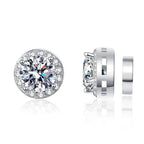 Moissanite Earrings 925 Sterling Silver Clip Stud Luxury Gift For Women BandsCo Straps