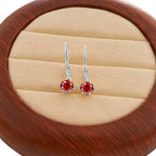 Moissanite Earrings 925 Sterling Silver White Gold Plated Hypoallergenic Studs BandsCo Straps