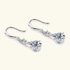 Moissanite Earrings 925 Sterling Silver White Gold Plated Hypoallergenic Studs BandsCo Straps