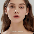 Moissanite Four-Leaf Clover Stud Earrings S925 Sterling Silver Women Gift BandsCo Straps