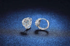 Moissanite Hoop Earrings 925 Sterling Silver Diamond-Cut Wedding Gift For Women BandsCo Straps