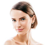 Moissanite Hoop Earrings 925 Sterling Silver Huggie For Women Girls Dainty BandsCo Straps