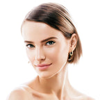 Moissanite Hoop Earrings 925 Sterling Silver Twist Small Hoops For Women BandsCo Straps
