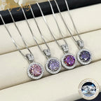 2Ct Moissanite Necklace Earrings Set Sterling Silver 925 Wedding Jewelry BandsCo Straps