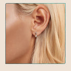 Moissanite Pearl Drop Earrings 925 Sterling Silver 0.1ct Dainty Mom Gift BandsCo Straps