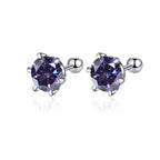 Moissanite Screw Stud Earrings 0.5-2ct D Color 925 Sterling Silver Wedding Studs BandsCo Straps