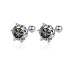 Moissanite Screw Stud Earrings 0.5-2ct D Color 925 Sterling Silver Wedding Studs BandsCo Straps