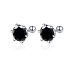 Moissanite Screw Stud Earrings 0.5-2ct D Color 925 Sterling Silver Wedding Studs BandsCo Straps