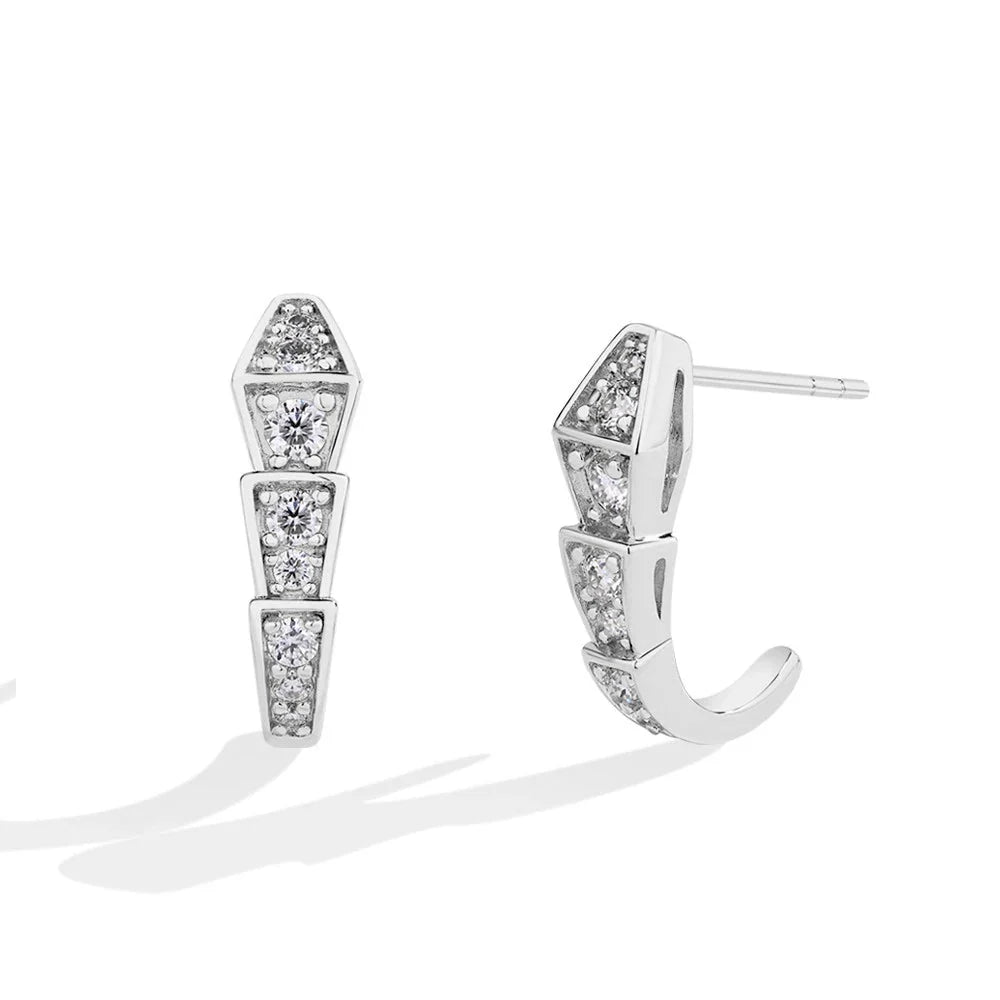 Moissanite Stud Earrings 925 Sterling Silver D Color VVS1 Solitaire For Women BandsCo Straps