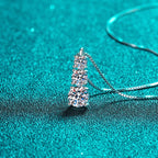 Moissanite 925 Sterling Silver Jewelry Set - Ring Earring Pendant Gift BandsCo Straps