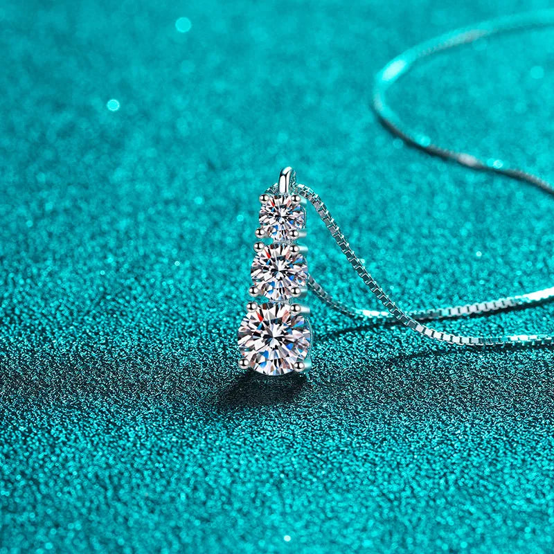 Moissanite 925 Sterling Silver Jewelry Set - Ring Earring Pendant Gift BandsCo Straps