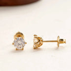 Moissanite Stud Earrings 0.5-2CT S925 Sterling Silver 18K 6-Prong Screw Backs BandsCo Straps