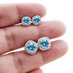 Moissanite Stud Earrings 0.5-1.0CT Multi 925 Sterling Silver 18K Plated Gift BandsCo Straps