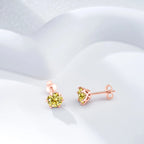 Moissanite Stud Earrings 0.5-2 CT 925 Sterling Silver Rose Gold Plated Gift BandsCo Straps