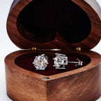 Moissanite Stud Earrings 0.5-3ct D Color GIA Certified 925 Silver Gold Plated BandsCo Straps