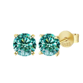 Moissanite Stud Earrings 0.3-3ct Certified S925 Sterling Silver Cyan Colorfast BandsCo Straps
