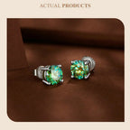 Moissanite Stud Earrings 2CT VVS1 925 Sterling Silver Screw Back Classic BandsCo Straps