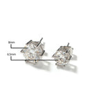 Moissanite Stud Earrings 1-6ct GRA Certified 21 Colors 925 Sterling Silver BandsCo Straps