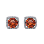Moissanite Stud Earrings 925 Sterling Silver Round Cut Classic Women's Jewelry BandsCo Straps