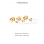 Moissanite 0.5-1.2 Ct D Color Stud Earrings 925 Sterling Silver For Women BandsCo Straps