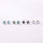1ct D VVS Moissanite Stud Earrings 925 Sterling Silver 3EX Cut Women Daily BandsCo Straps