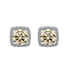 Moissanite Stud Earrings 925 Sterling Silver Round Cut Classic Women's Jewelry BandsCo Straps