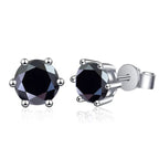 Moissanite Stud Earrings 1-6ct GRA Certified 21 Colors 925 Sterling Silver BandsCo Straps