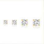 Moissanite 0.25-1.2 Carat D Color 925 Sterling Silver Stud Earrings Women BandsCo Straps