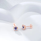 Moissanite Stud Earrings 0.5-2 CT 925 Sterling Silver Rose Gold Plated Gift BandsCo Straps