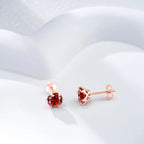 Moissanite Stud Earrings 0.5-2 CT 925 Sterling Silver Rose Gold Plated Gift BandsCo Straps