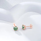 Moissanite Stud Earrings 0.5-2 CT 925 Sterling Silver Rose Gold Plated Gift BandsCo Straps