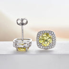 Moissanite Stud Earrings 925 Sterling Silver Round Cut Classic Women's Jewelry BandsCo Straps