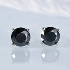 Moissanite Stud Earrings 0.1-3CT S925 Sterling Silver Platinum Plated Bride BandsCo Straps
