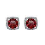 Moissanite Stud Earrings 925 Sterling Silver Round Cut Classic Women's Jewelry BandsCo Straps