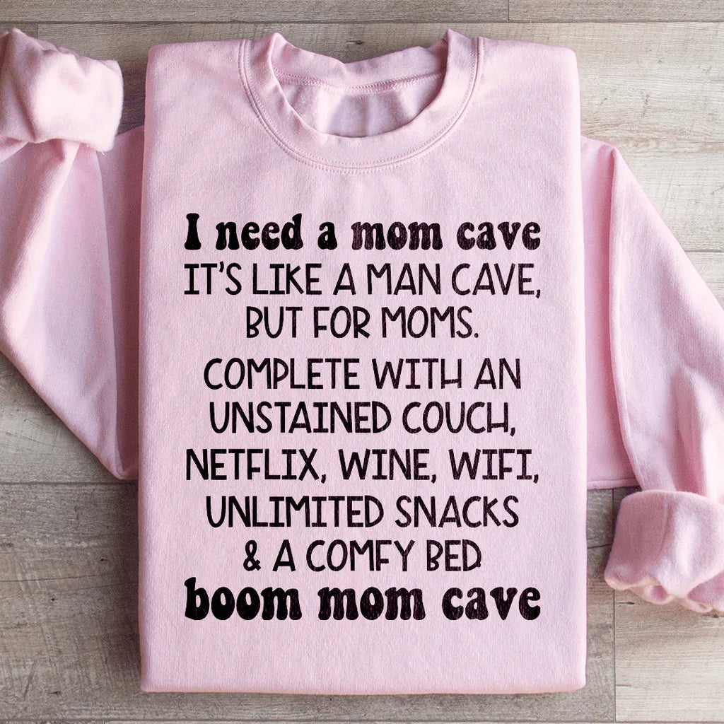 Mom Cave Sweatshirt Peachy Sunday