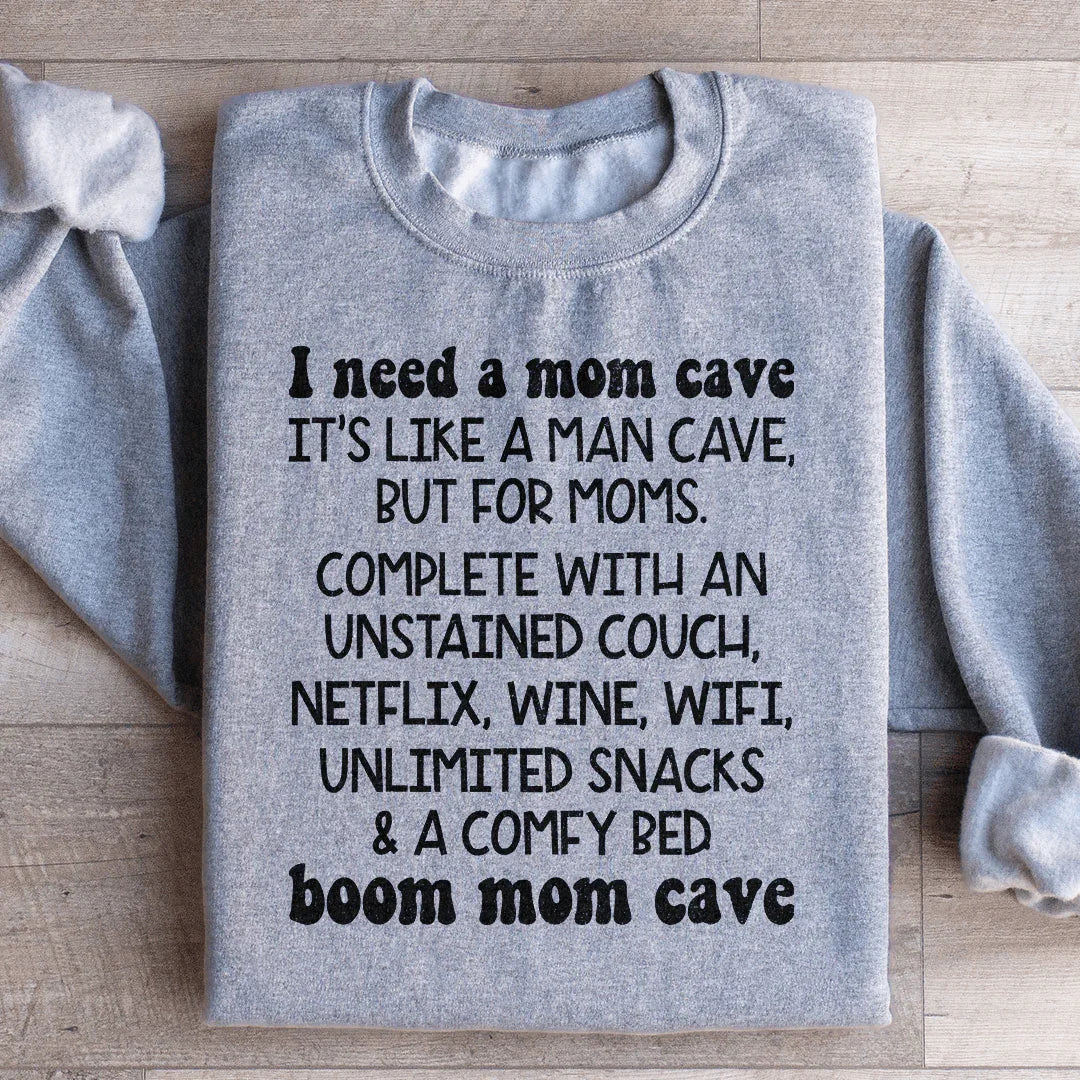 Mom Cave Sweatshirt Peachy Sunday