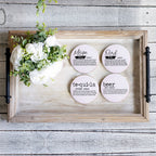 Adulting Funny Coaster Gift Set 6 Pack Humorous Quote Drink Coasters Home Bar Decor BandsCo Straps