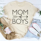 Mom Of Boys Tee Peachy Sunday