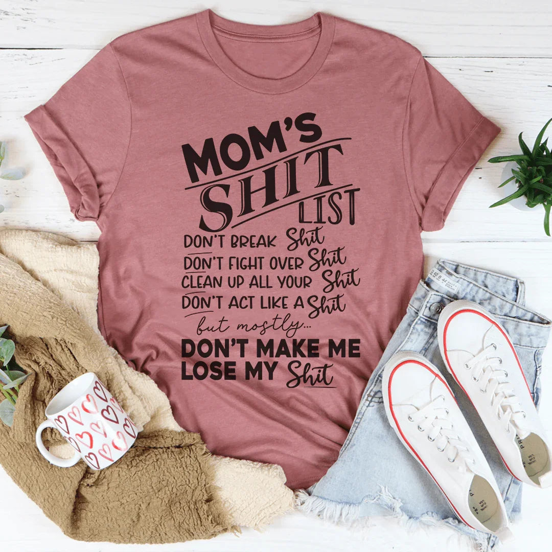 Mom's List Tee Peachy Sunday