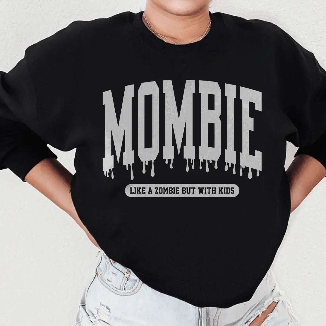 Mombie Like A Zombie But With Kids Sweatshirt Peachy Sunday