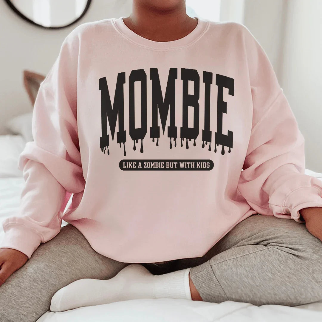 Mombie Like A Zombie But With Kids Sweatshirt Peachy Sunday