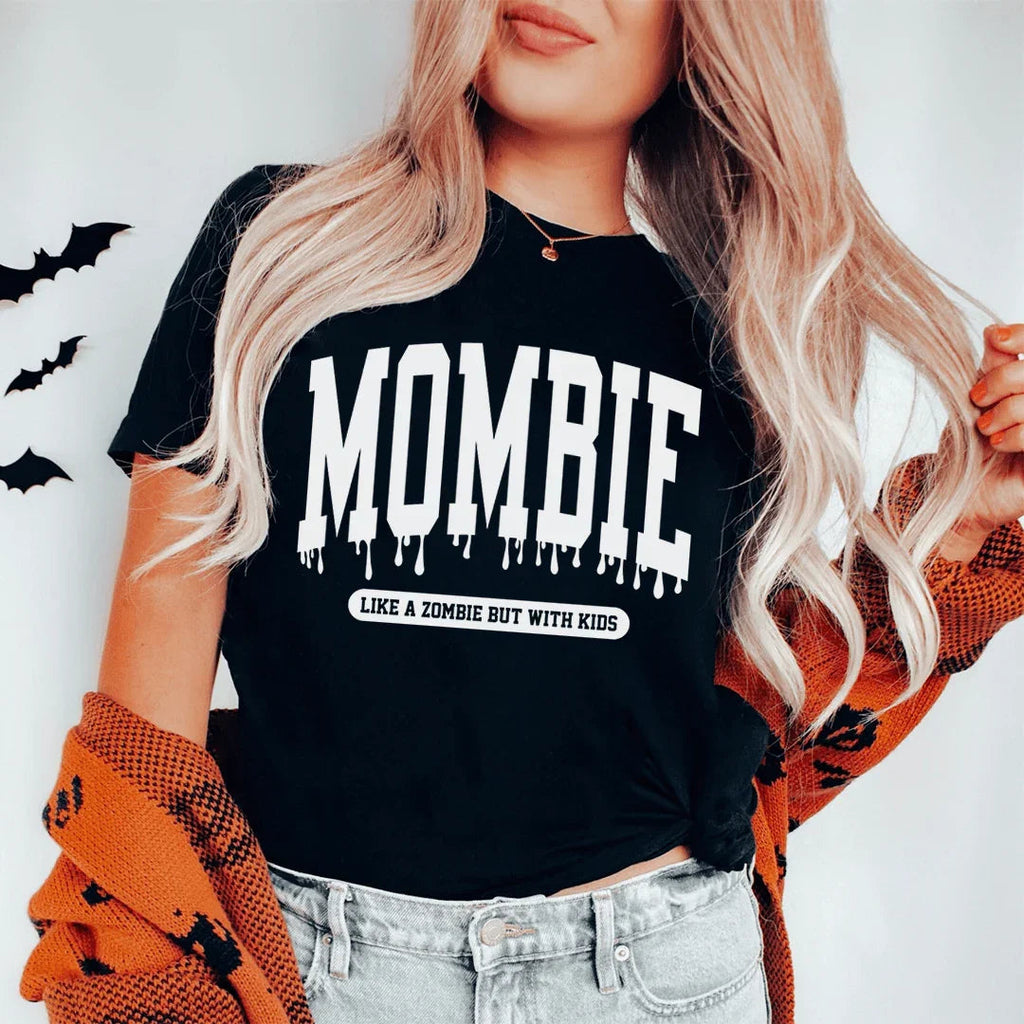 Mombie Like A Zombie But With Kids Tee Peachy Sunday