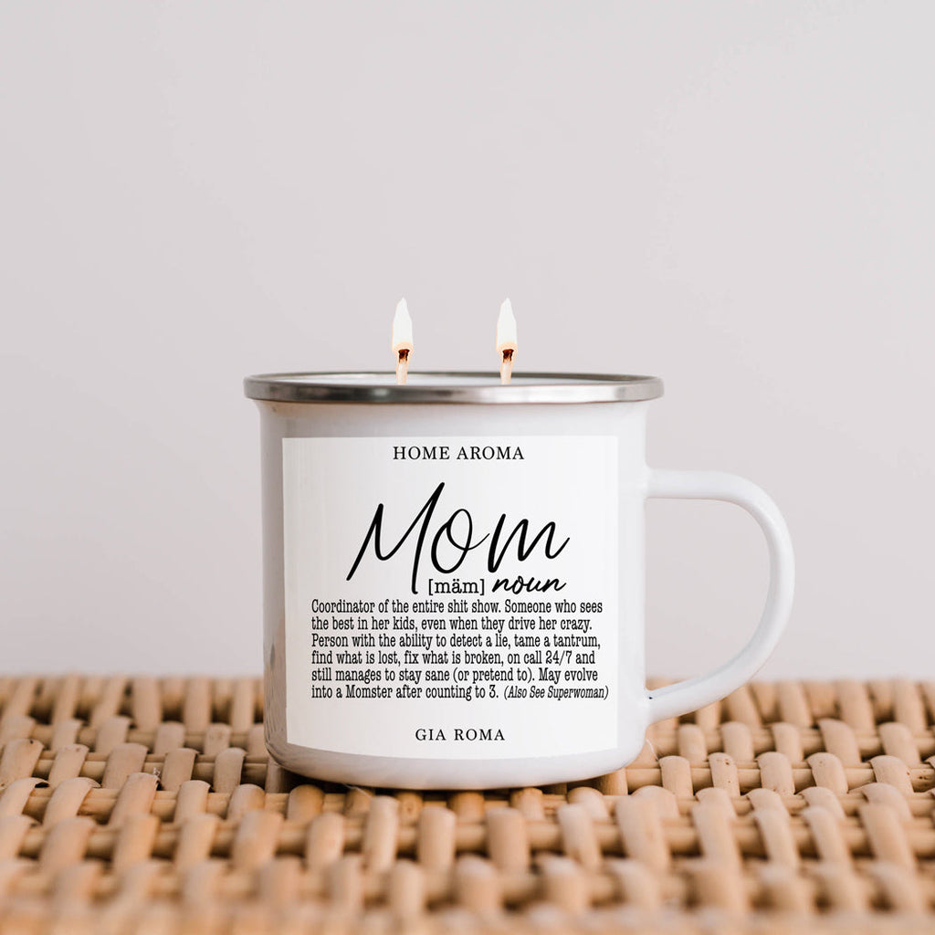 Mothers Day Candle Mug 16oz Reusable Metal Candle Soy Gift BandsCo Straps