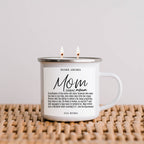 Mothers Day Candle Mug 16oz Reusable Metal Candle Soy Gift BandsCo Straps