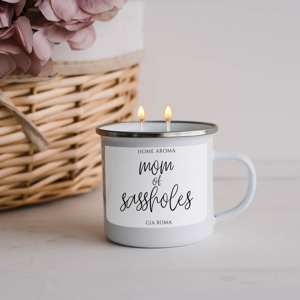 Mothers Day Candle Mug 16oz Reusable Metal Candle Soy Gift BandsCo Straps