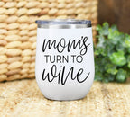 Mom's Turn 12oz Stainless Steel Insulated Travel Mug With Lid BPA Free Hand Wash Only BandsCo Straps